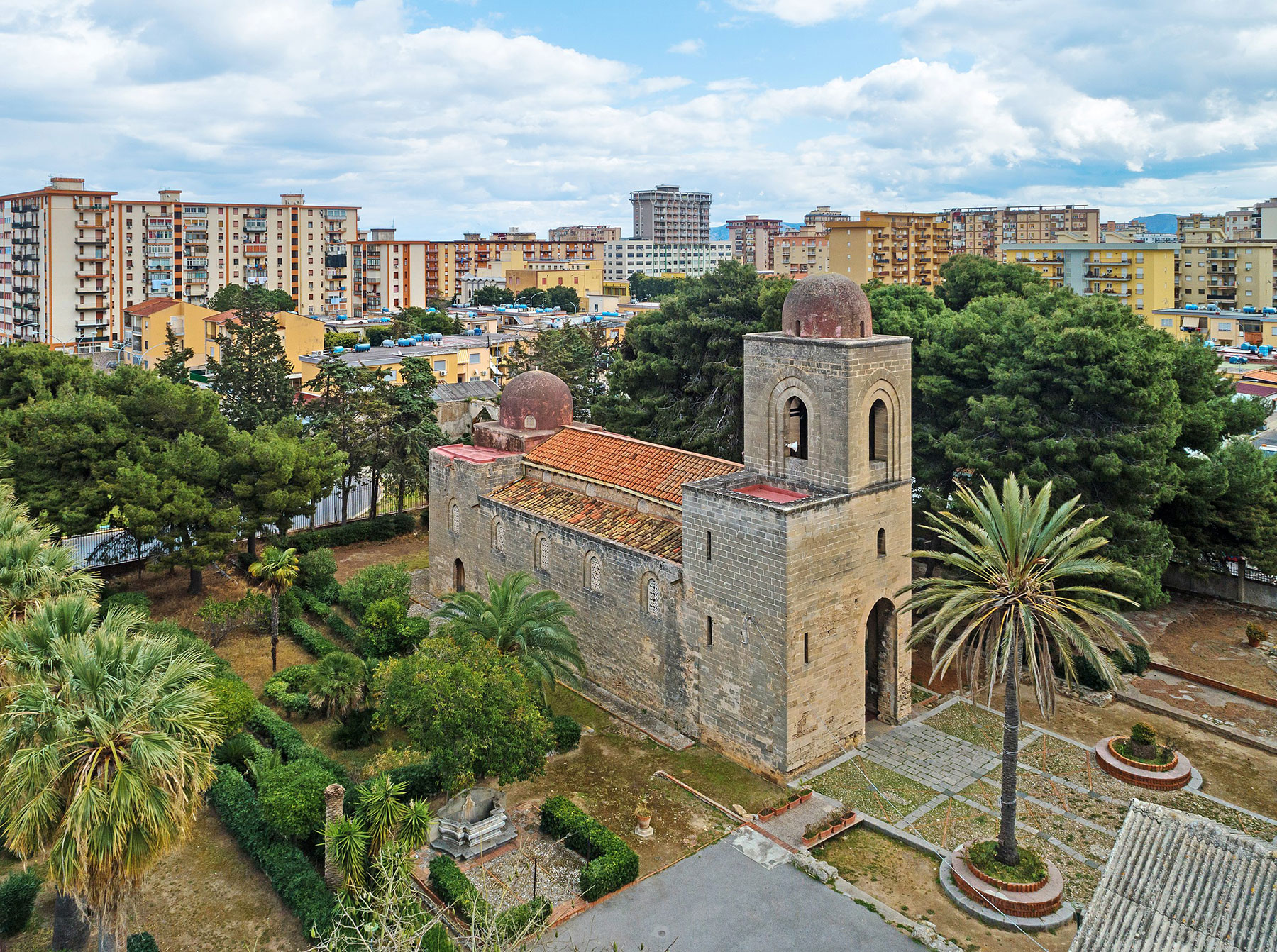 San Giovanni dei Lebbrosi - ancient Norman church in Palermo
